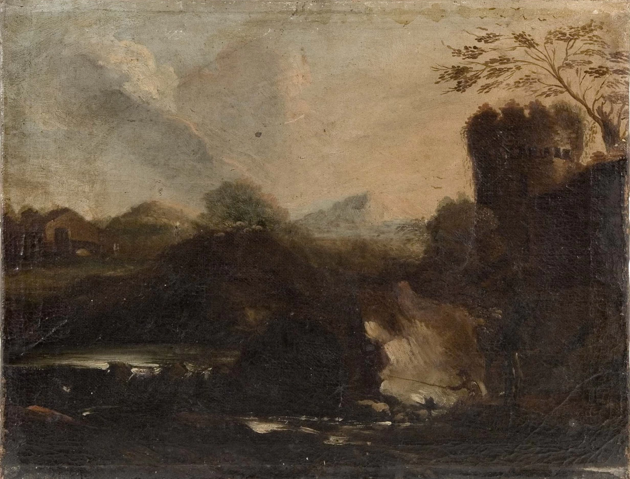 Paesaggio con rovine - Pinacoteca Nazionale, Siena